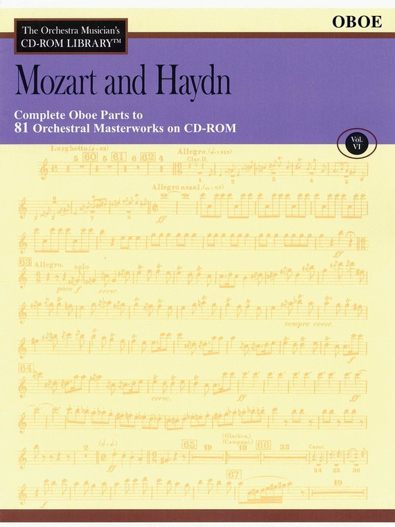 Hal Leonard Mozart And Haydn Volume 6 The Orchestra Musician's Cd Rom Library Oboe