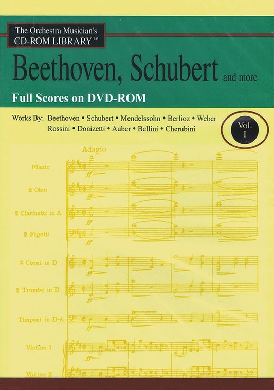 Hal Leonard Beethoven, Schubert & More Volume 1 Full Scores On Dvd Rom