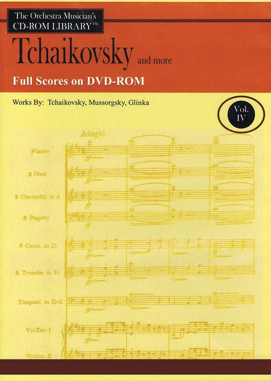 Hal Leonard Tchaikovsky And More Volume 4 Full Scores On Dvd Rom