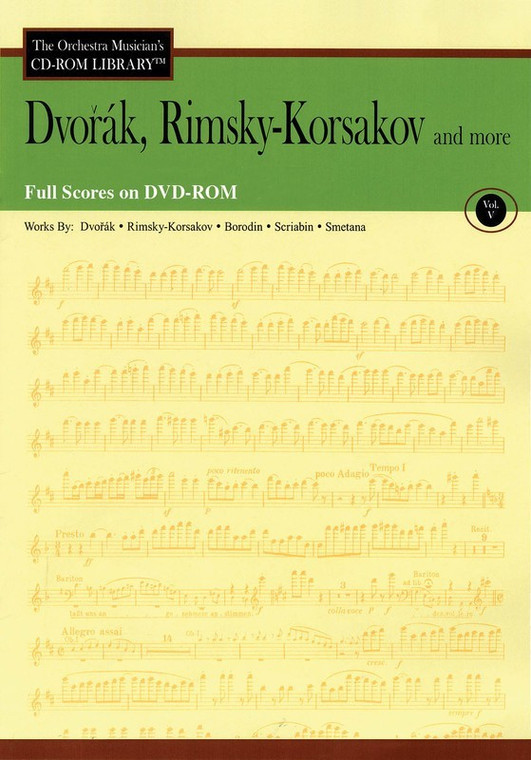 Hal Leonard Dvorak, Rimsky Korsakov And More Volume 5 The Orchestra Musician's Cd Rom Library Full Scores On Dvd Rom