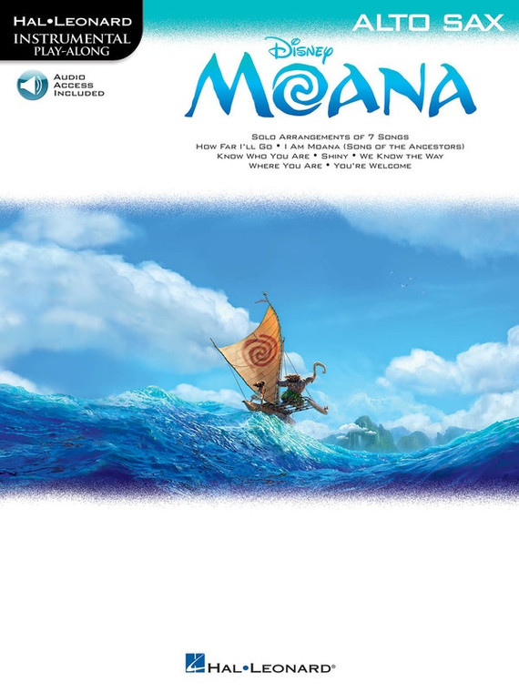 Hal Leonard Moana For Alto Sax Bk/Ola