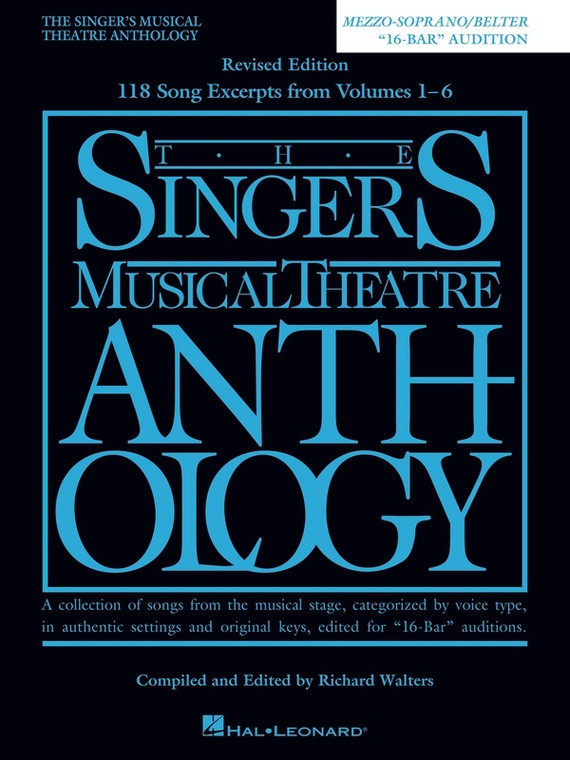 Hal Leonard The Singer's Musical Theatre Anthology 16 Bar Audition Mezzo Soprano/Belter Edition