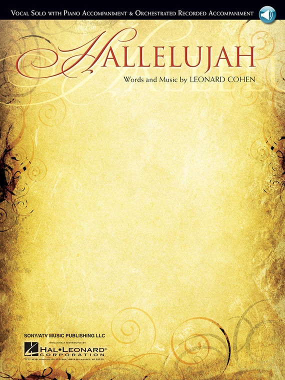 Hal Leonard Hallelujah Vocal Solo With Piano & Online Orchestrated Audio