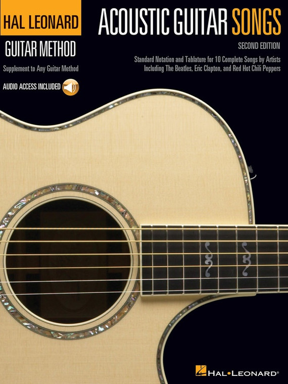 Hal Leonard Acoustic Guitar Songs 2nd Edition Guitar Method