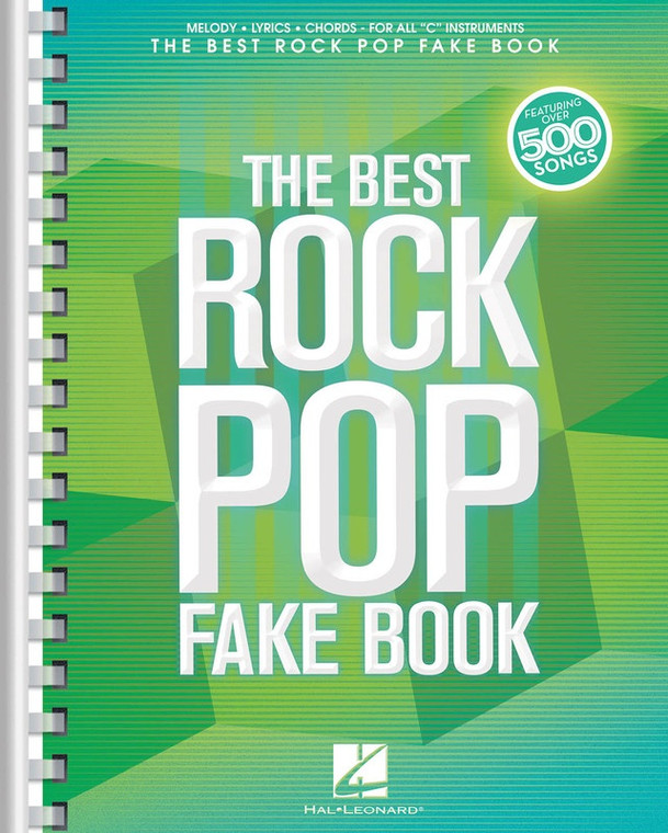 Hal Leonard The Best Rock Pop Fake Book For C Instruments
