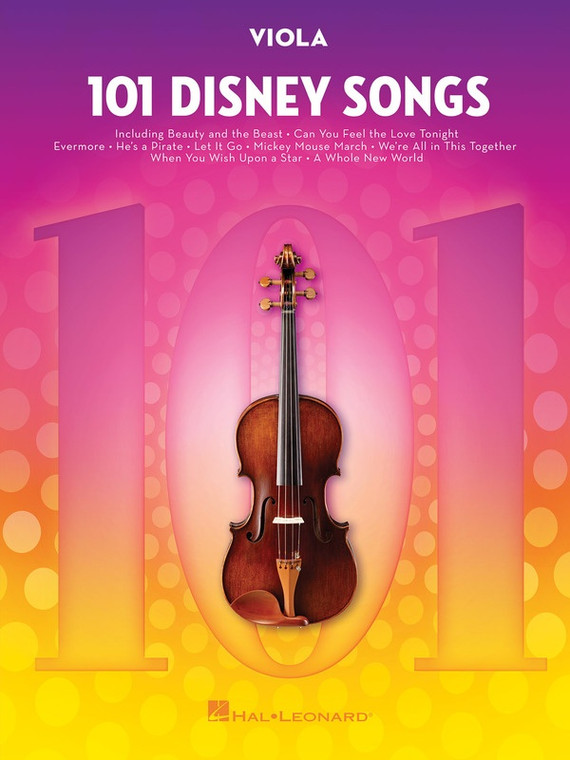 Hal Leonard 101 Disney Songs For Viola