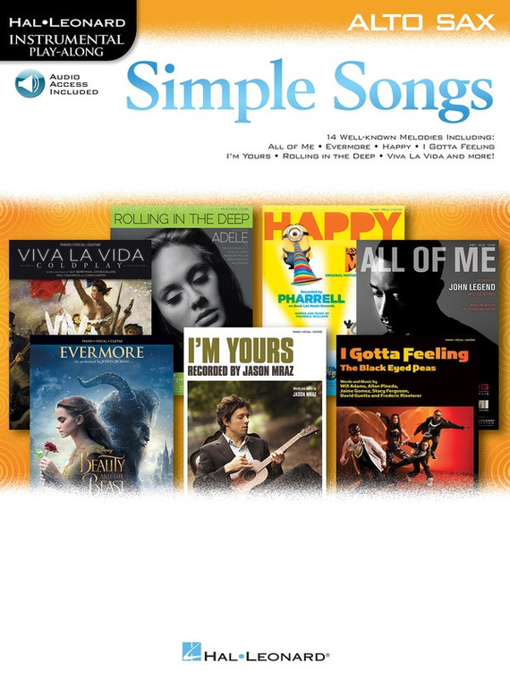 Hal Leonard Simple Songs For Alto Sax Bk/Ola