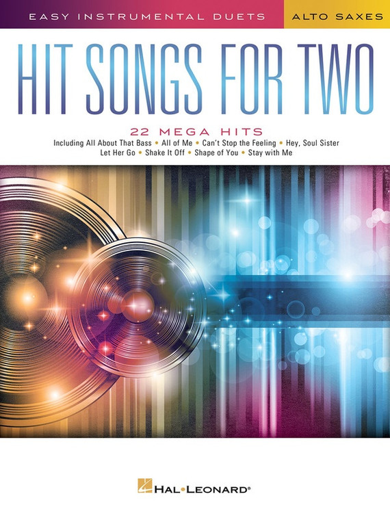 Hal Leonard Hit Songs For Two Alto Saxophones 22 Mega Hits