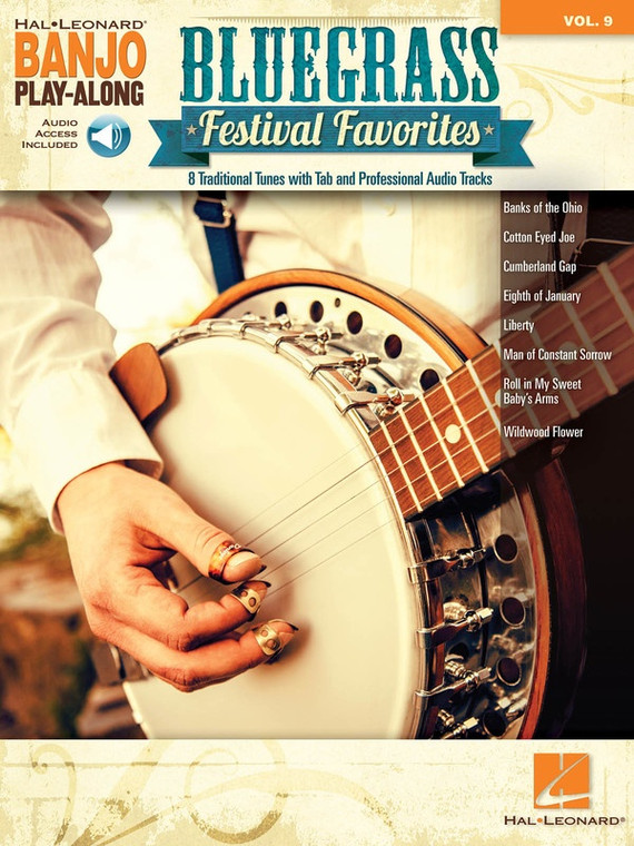 Hal Leonard Bluegrass Festival Favorites Banjo Playalong V9 Bk/Ola