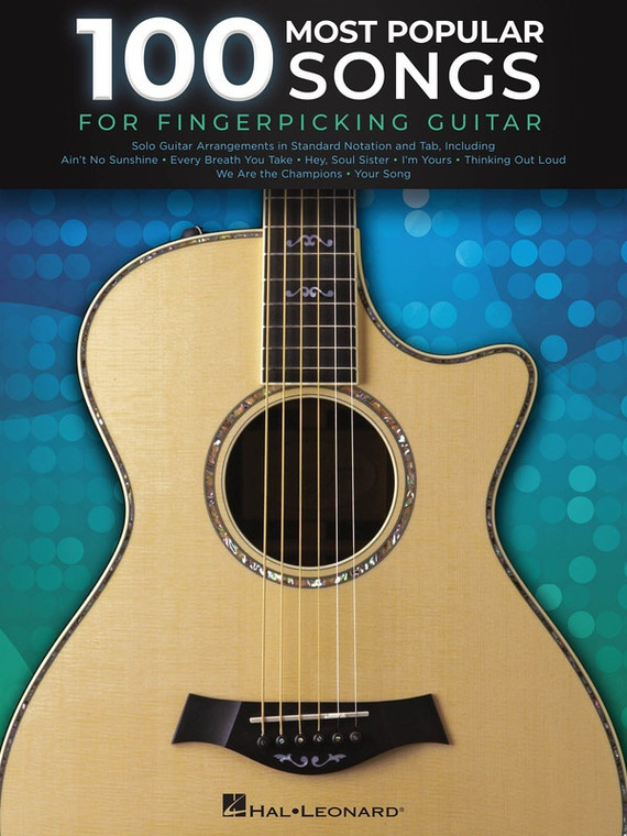Hal Leonard 100 Most Popular Songs For Fingerpicking Guitar Solo Guitar Arrangements In Standard Notation And Tab