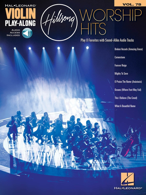 Hal Leonard Hillsong Worship Hits Violin Play Along Volume 78