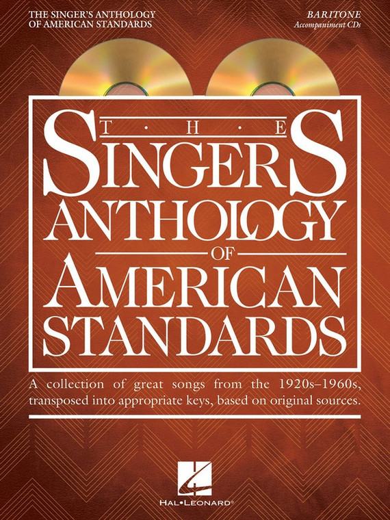 Hal Leonard The Singer's Anthology Of American Standards Baritone Accompaniment C Ds