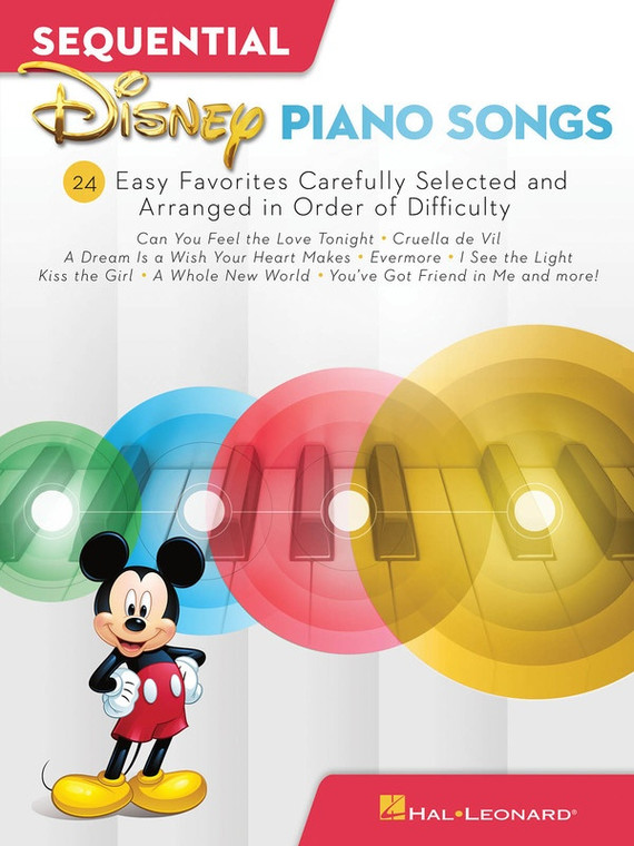 Hal Leonard Sequential Disney Piano Songs Easy Piano