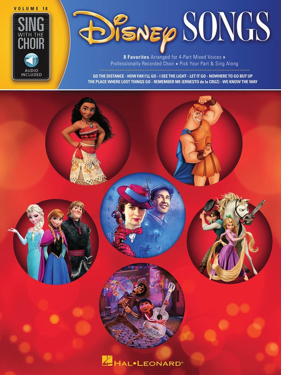 Hal Leonard Disney Songs Sing With The Choir Volume 18