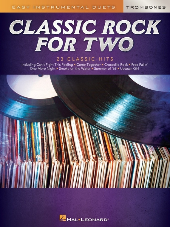Hal Leonard Classic Rock For Two Trombones 23 Classic Hits