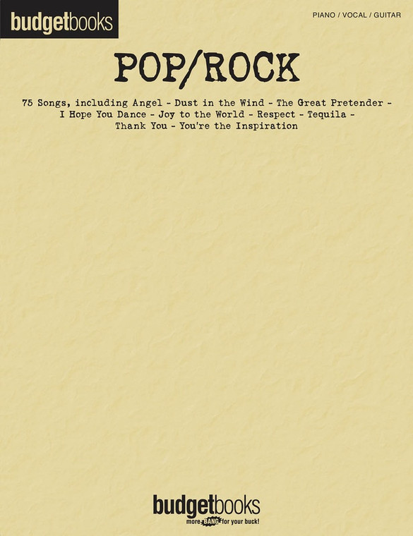 Hal Leonard Pop/Rock Budget Books