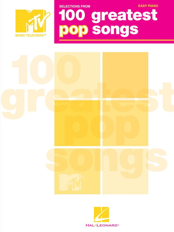 Hal Leonard Selections From Mtv's 100 Greatest Pop Songs Easy Piano