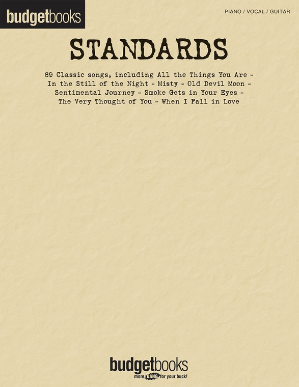Hal Leonard Standards Budget Books