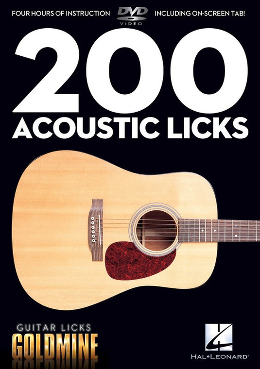 Hal Leonard 200 Acoustic Licks Guitar Licks Goldmine
