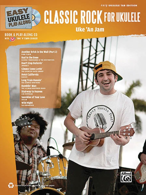 Hal Leonard Classic Rock For Ukulele Easy Ukulele Play Along