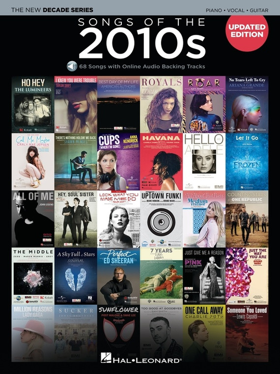 Hal Leonard Songs Of The 2010s Updated Edition The New Decade Series With Online Play Along Backing Tracks