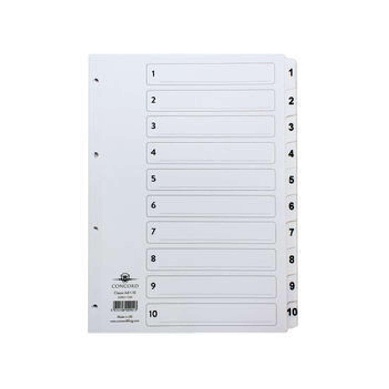 1 - 10 A4 Dividers