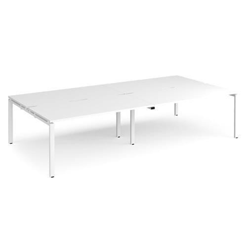 White Bench Desks
