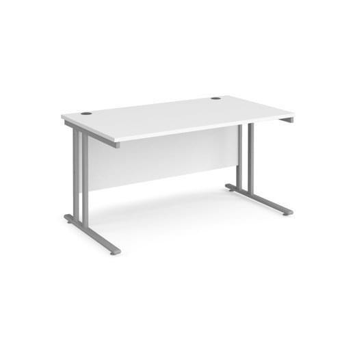 White Straight Desks