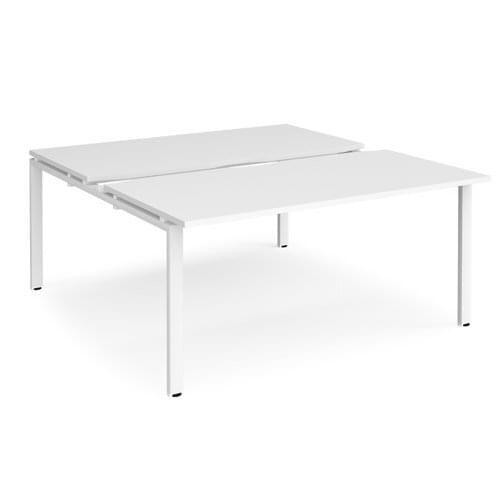 Sliding Top Back-To-Back Bench Desks