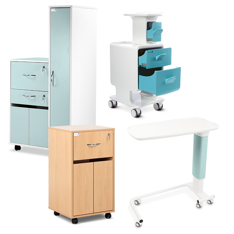 Bedside Cabinets & Overbed Tables