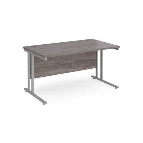 Grey Oak Straight Desks