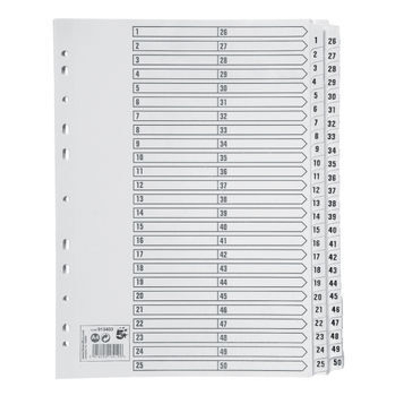 1 - 50 A4 Dividers
