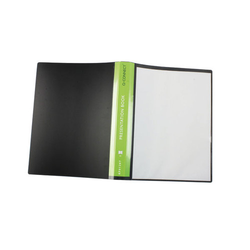 Q-Connect Presentation Display Book 40 Pocket A4 Black
