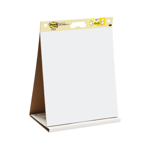 Post-it Super Sticky Table Top Easel Pad/Dry Erase Board 563-D3
