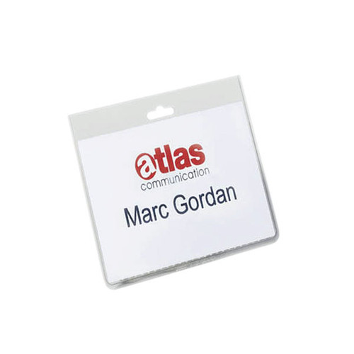 Durable Name Badge ID Card Holders with Insert Cards 60x90mm (Pack of 20) 8135/19