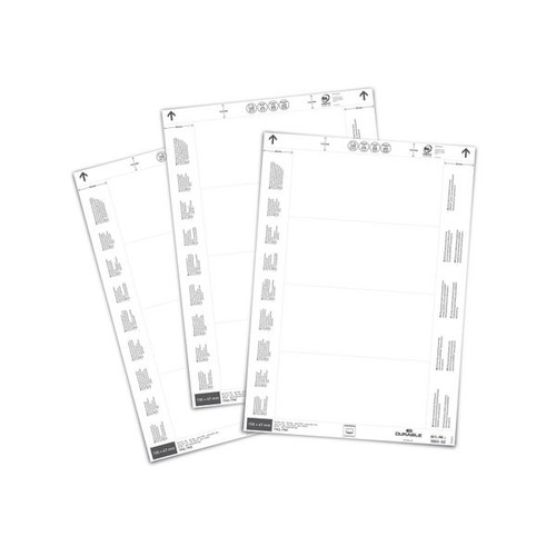 Durable Insert Sheets 150x67mm White (Pack of 80) 100302