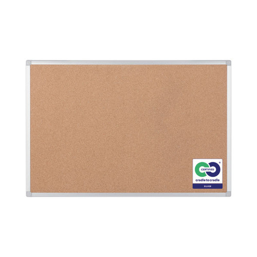 Bi-Office Earth-It Aluminium Frame Cork Board 900x600mm CA031790
