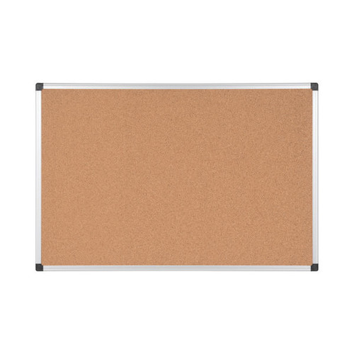 Bi-Office Aluminium Frame Cork Noticeboard 1200x900mm CA051170