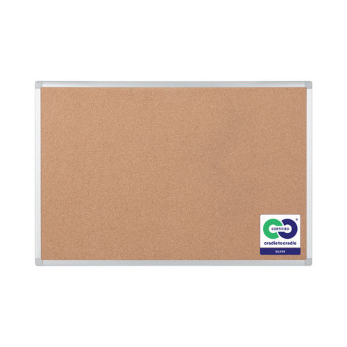 Earth Maya Cork Noticeboard 180x90cm Cork Surface Aluminium Frame CA071790