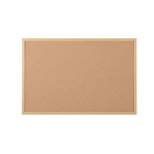 Earth Executive Cork Noticeboard 120x90cm Cork Surface Oak MDF Frame SF152001239