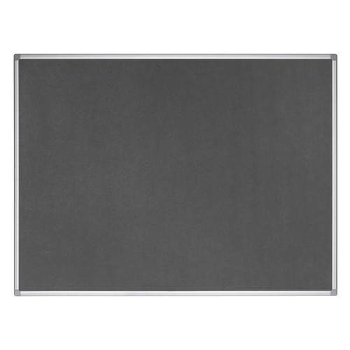 Earth Maya Felt Noticeboard 120x90cm Grey Aluminium Frame FA0542790