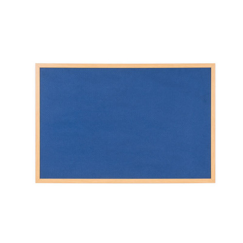 Earth Executive Felt Noticeboard 180x120cm Blue Oak MDF Frame FB8543239