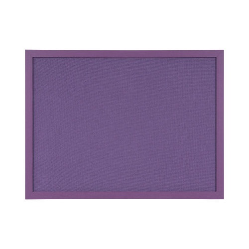 Bi-Office Essentials Purple Fabric Noticeboard Purple Frame 60x45cm FB0469418