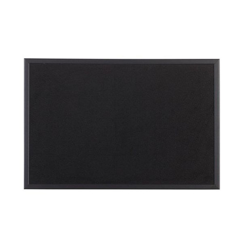 Bi-Office Essentials Black Softouch Noticeboard Black Frame 60x45cm FB0436169