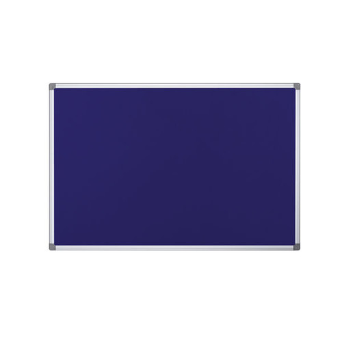 Bi-Office Maya Fire Retardant Noticeboard Blue Aluminium Frame 150x120cm SA1201170