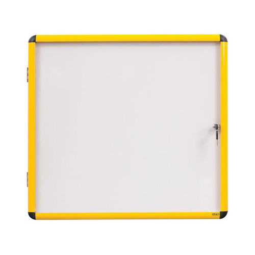 Bi-Office Ultrabrite Display Case Acrylic Yellow Frame 94x129cm - 16 x A4 VT9501601511