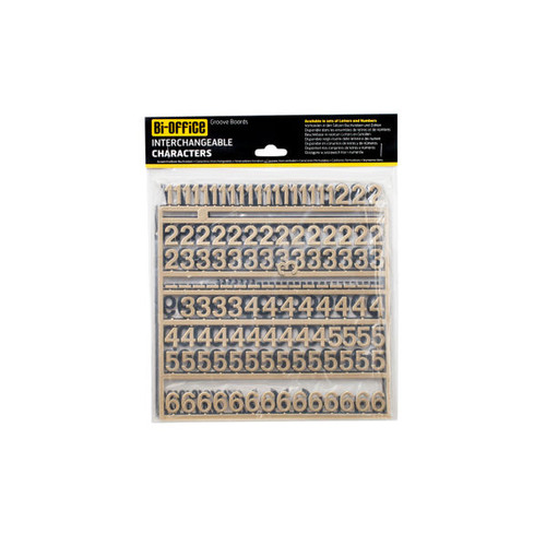 Bi-Office Changeable Letter Boards Characters 19mm Gold (Pack of 264) CAR0403