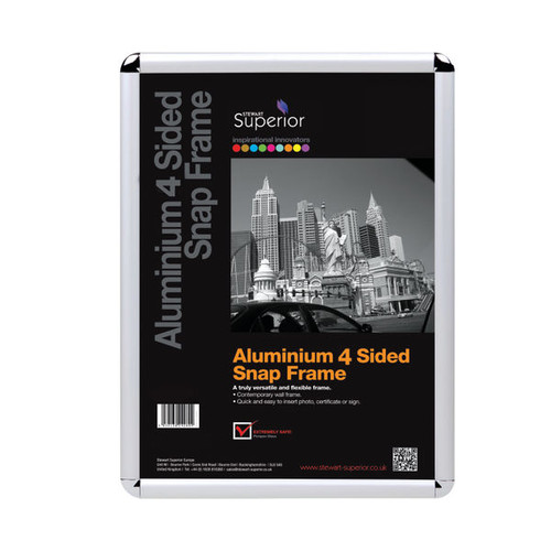 Stewart Superior Snap Frame A3 Chrome ROUNDA3