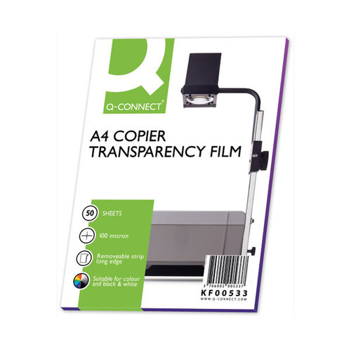 Q-Connect Laser Copier OHP Film (50 Pack) KF00533