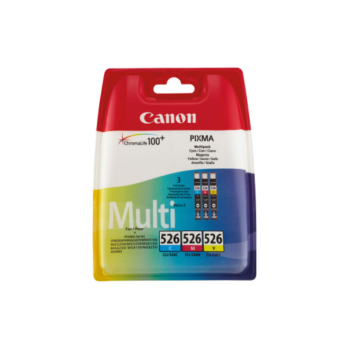 Canon CLI-526 Ink Cartridges CMY Multipack 4541B018